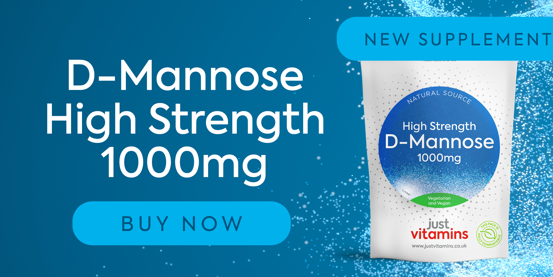 High Strength D-Mannose Tablets - 1000mg