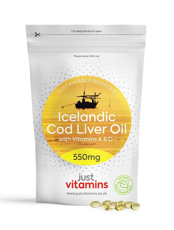 Cod Liver Oil l High in Vitamin A, D & Omega3