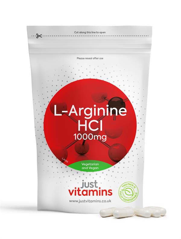 LArginine HCl Capsules High Strength Free Delivery Over £30