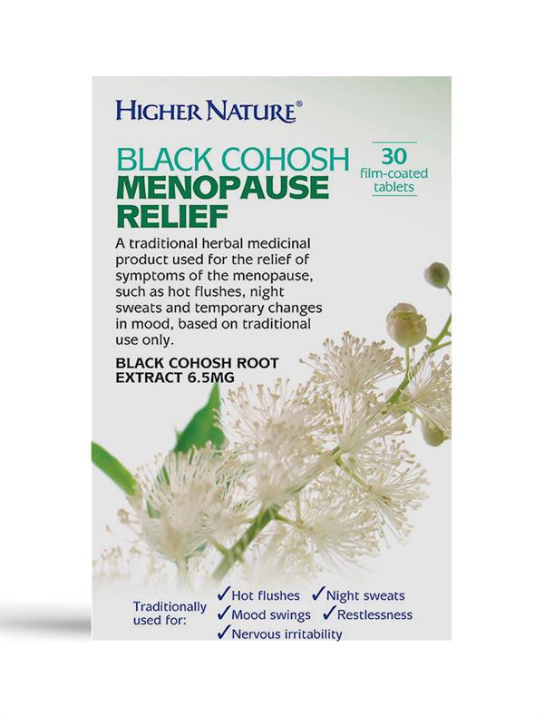 Black Cohosh Natural Menopause Relief Free Delivery