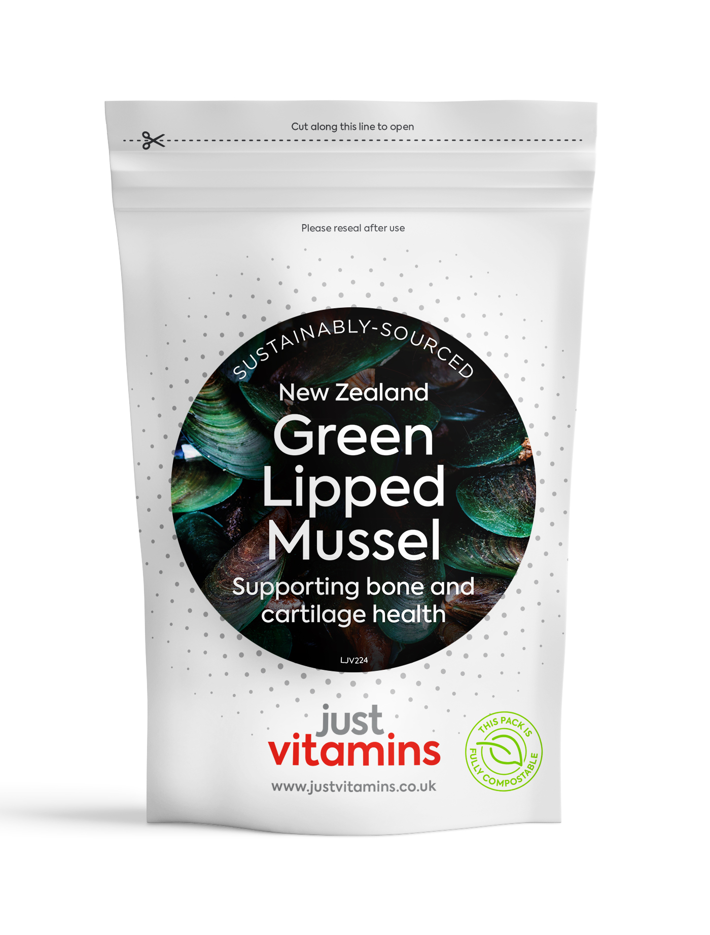 Green Lipped Mussel 500mg + Vitamin C - 180 Capsules