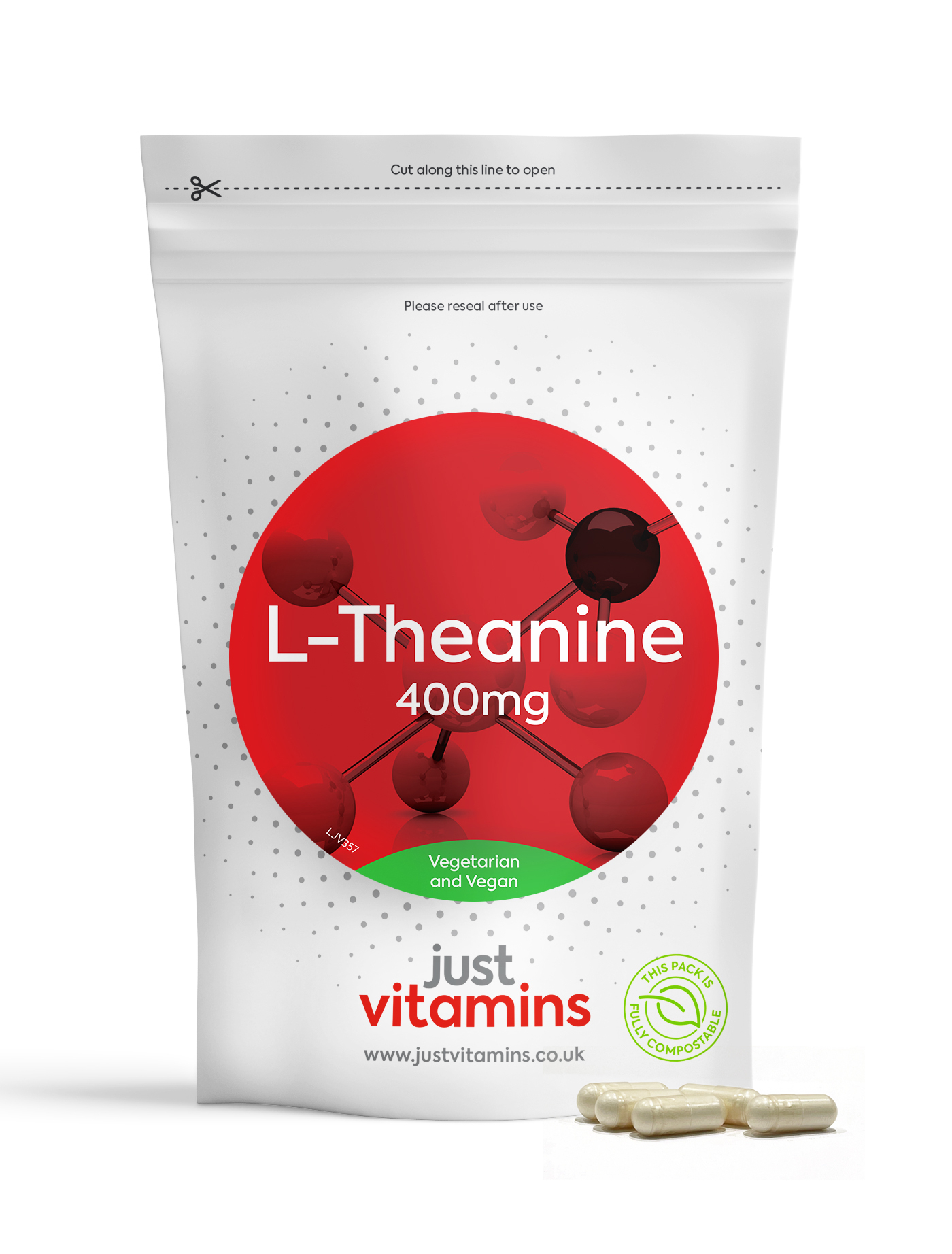 High Strength L-Theanine 400mg - 120 capsules