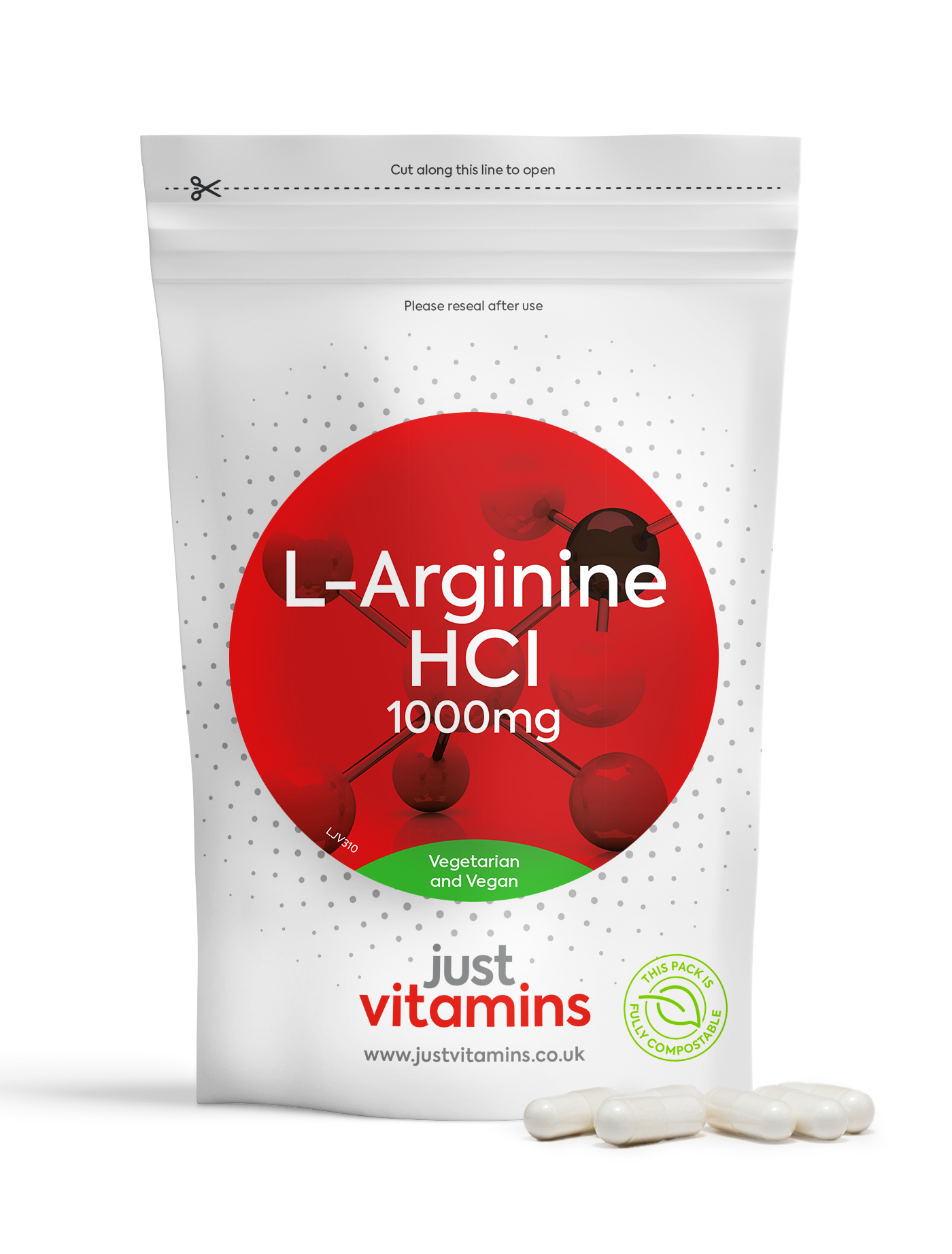 L-Arginine HCl 1000mg - 90 Capsules