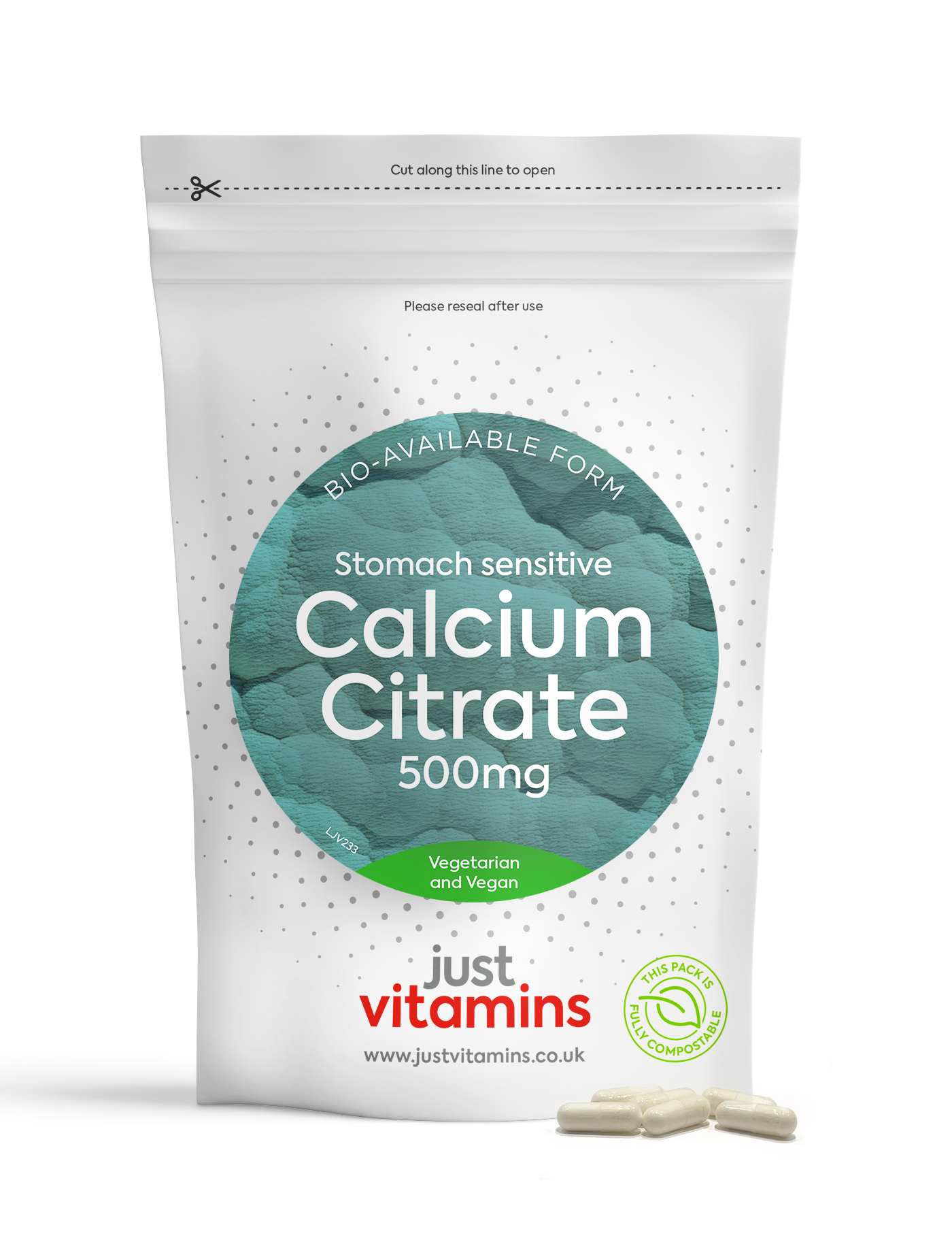 High Strength Calcium Citrate - 90 Capsules