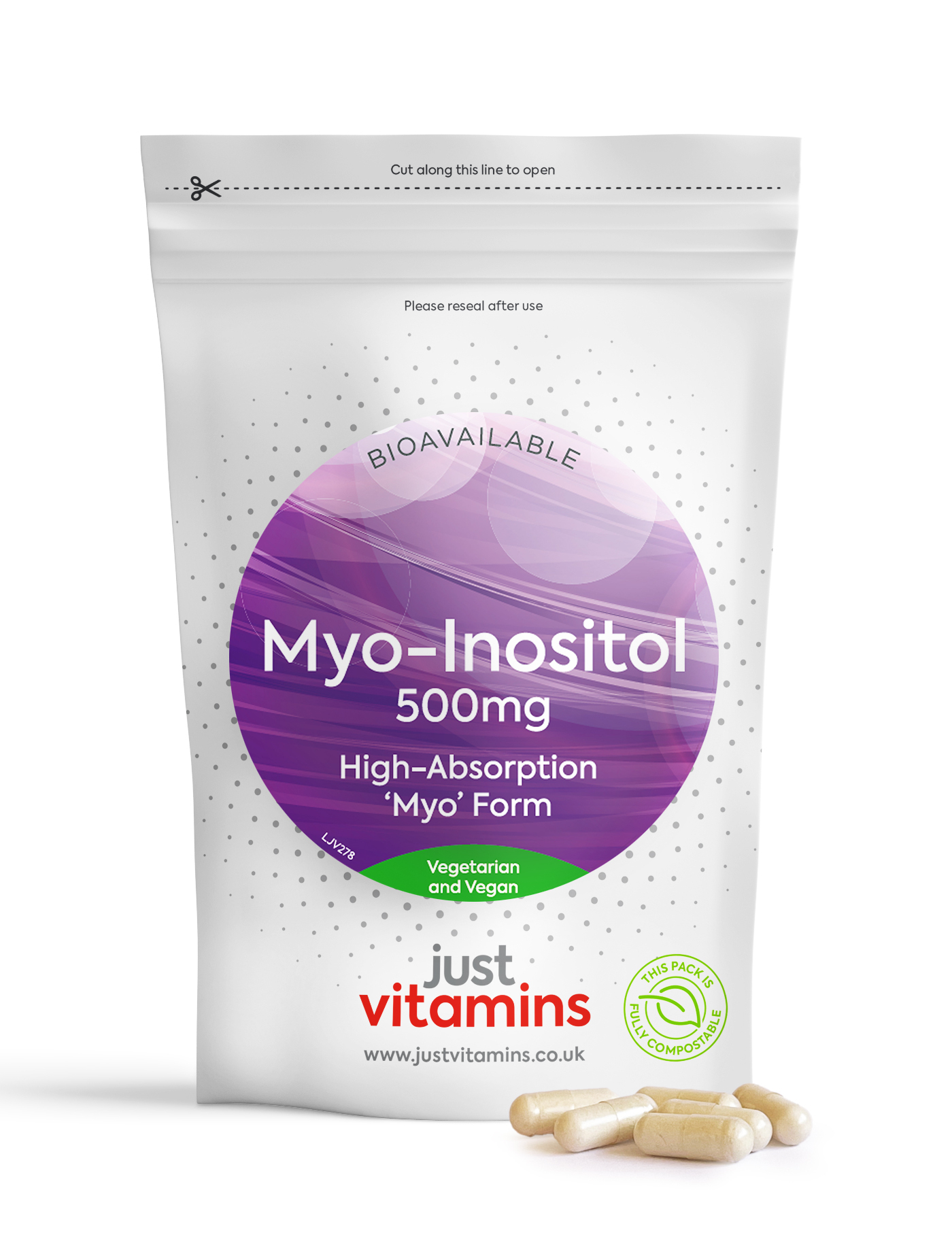 Myo-Inositol 500mg - 90 Capsules