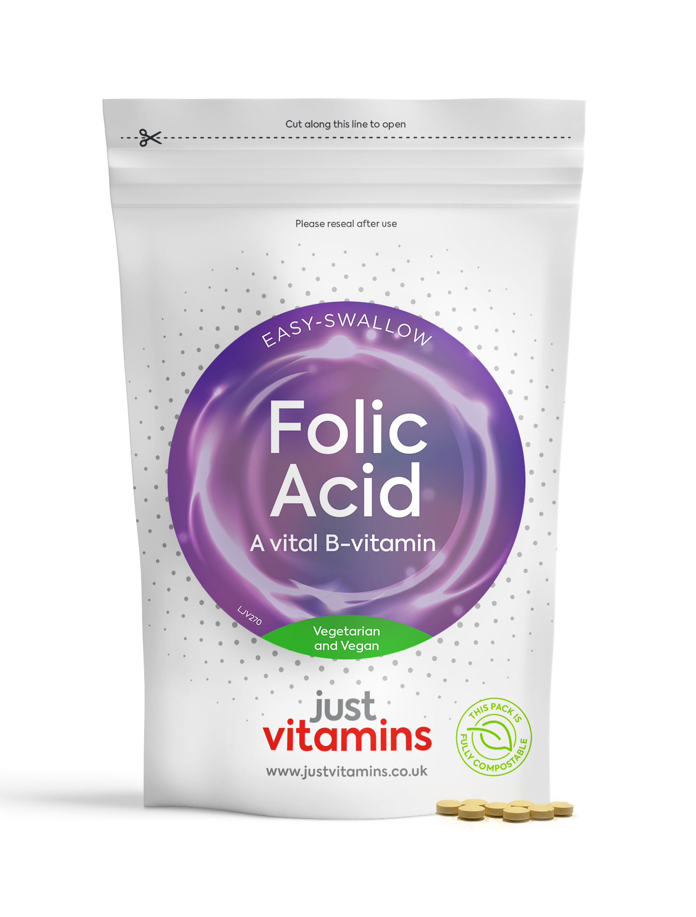 Folic Acid 400mcg - 360 Tablets