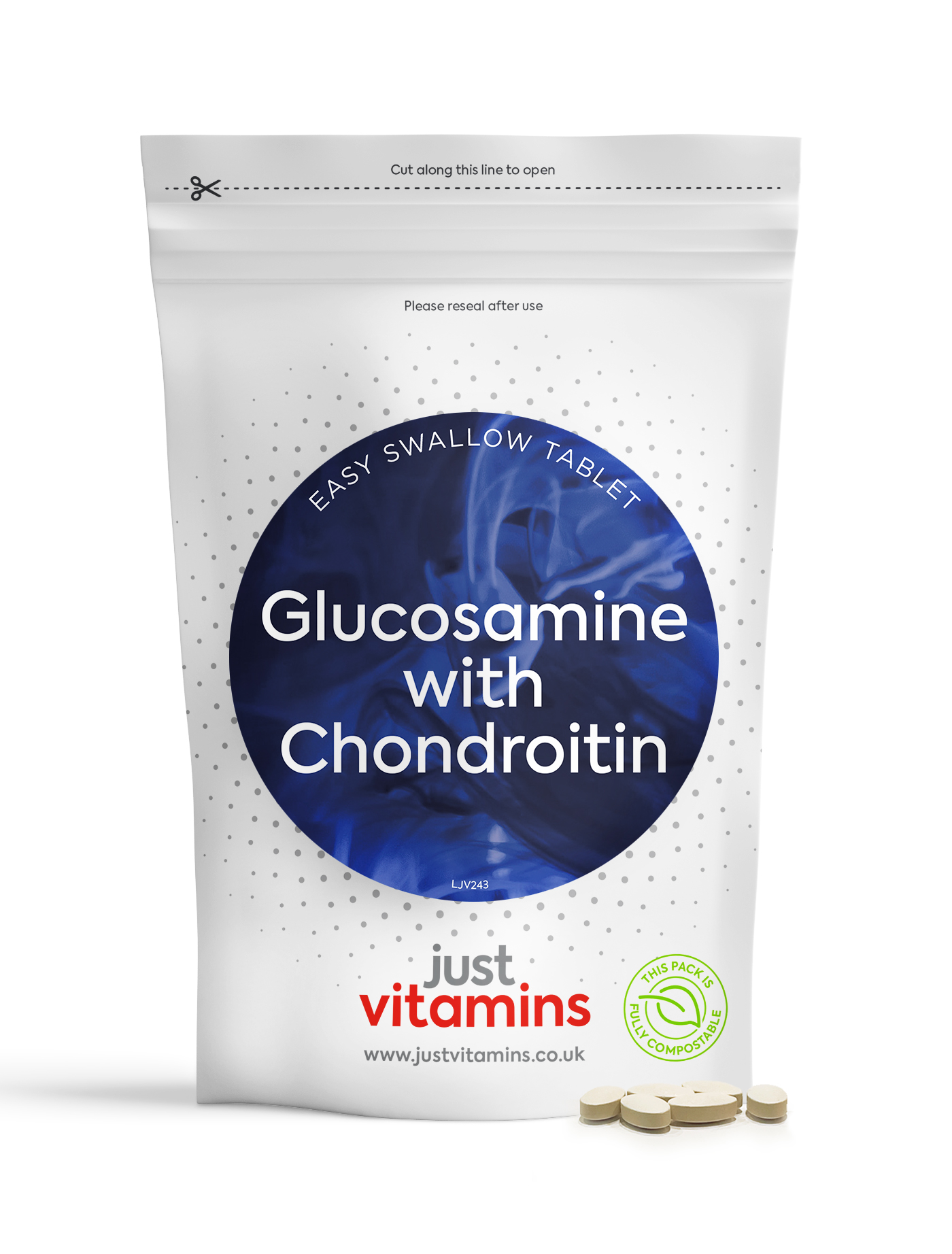 Glucosamine with Chondroitin (500mg/100mg) - 180 Tablets