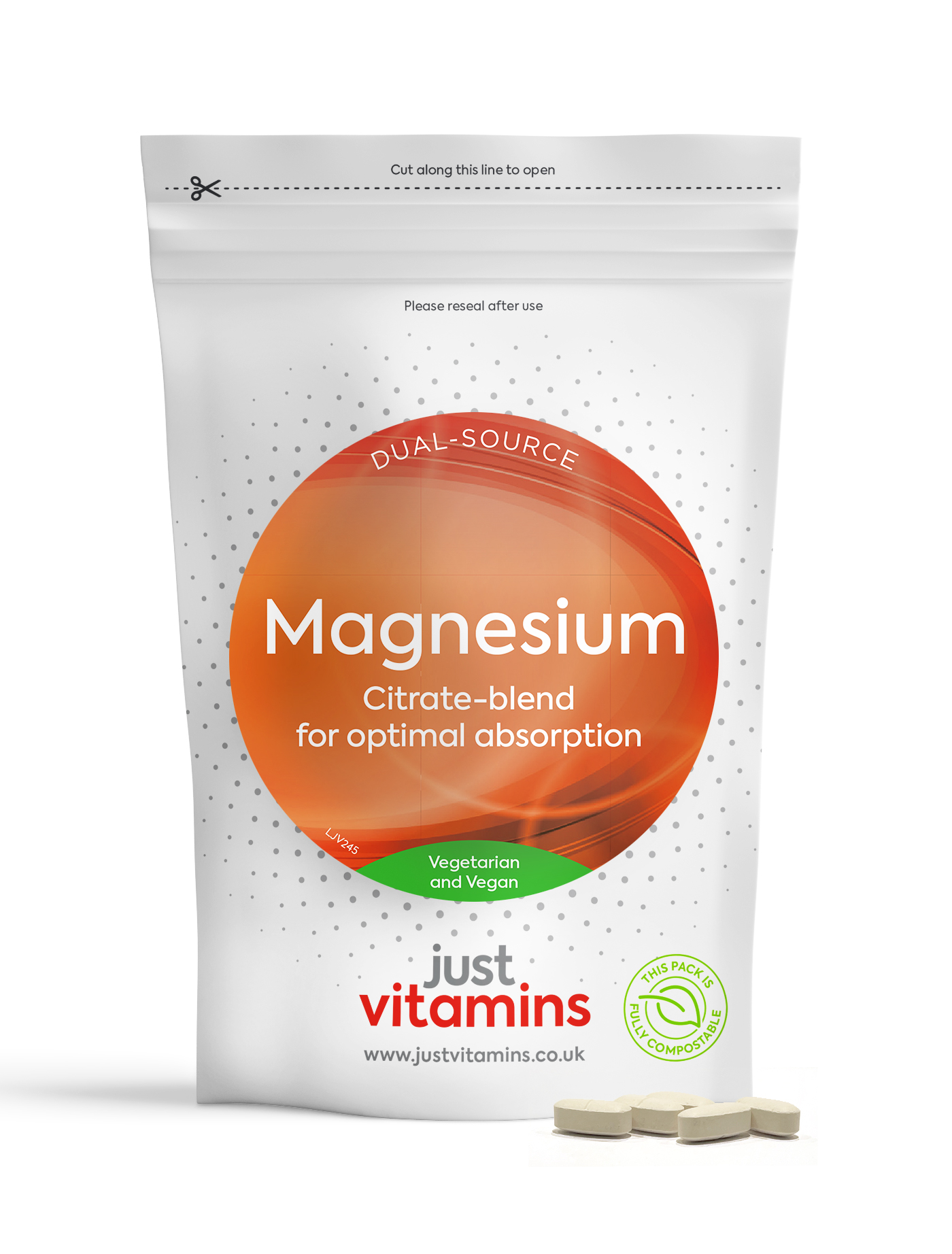 Magnesium 188mg - 180 Tablets