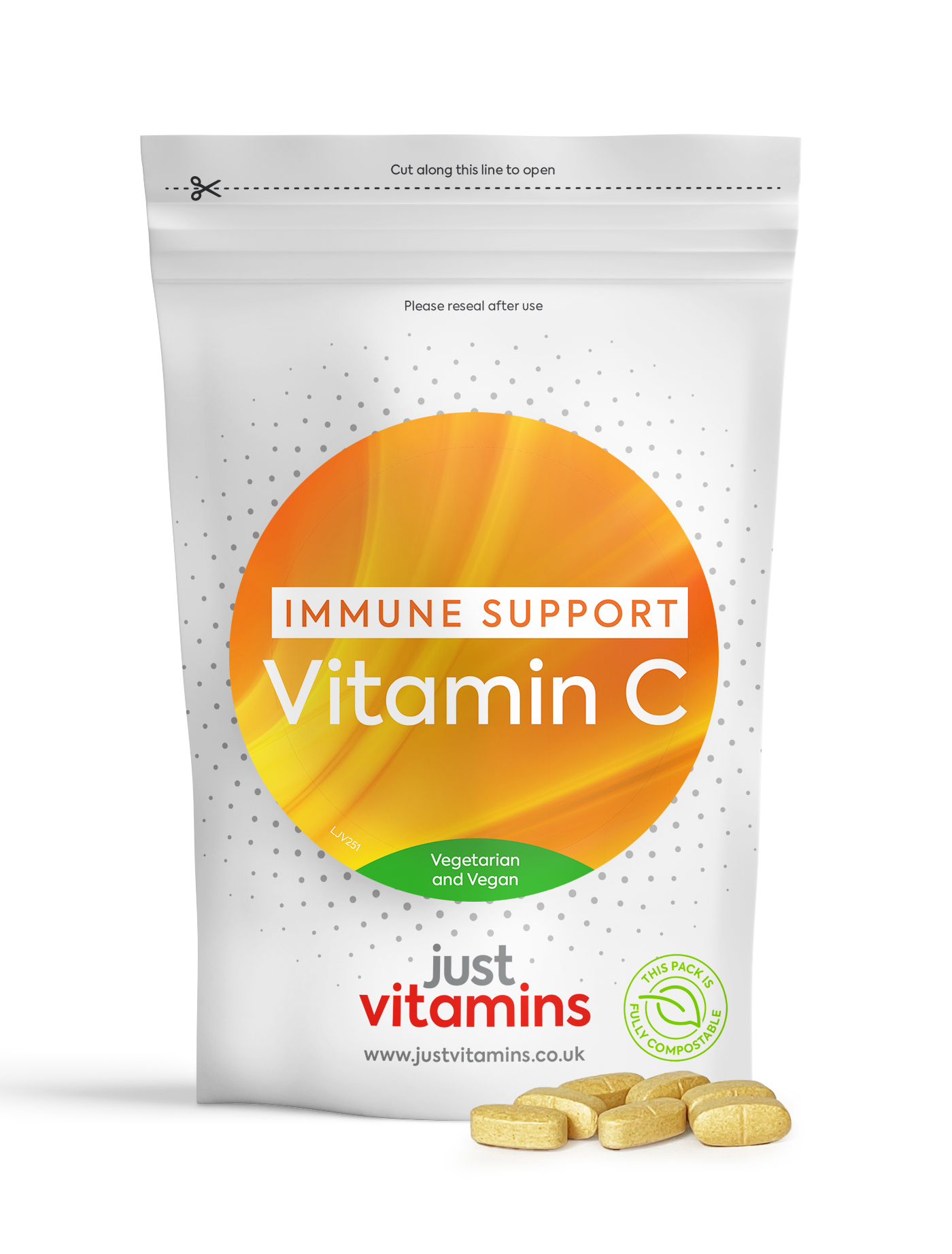 Vitamin C 1000mg with Bioflavonoids, Rosehip & Acerola - 180 Tablets